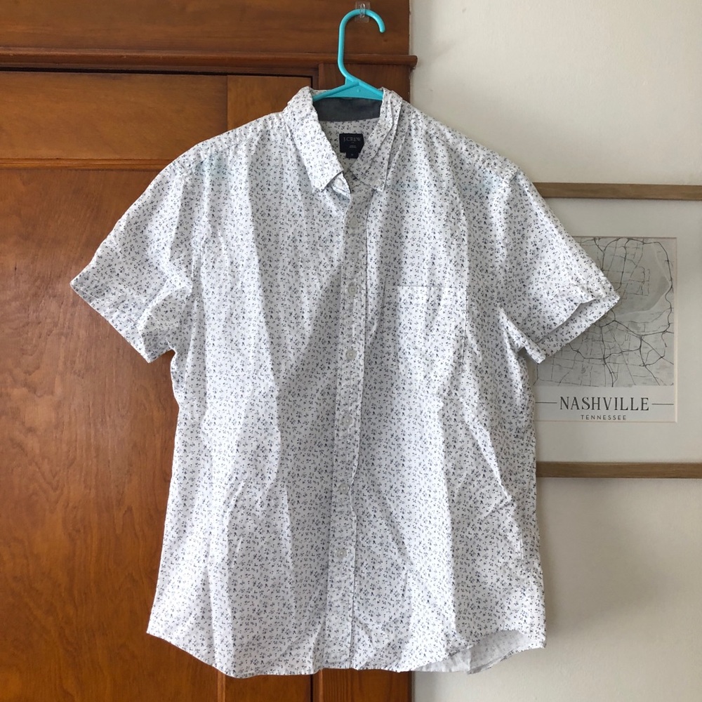J CREW men’s short sleeve button down
